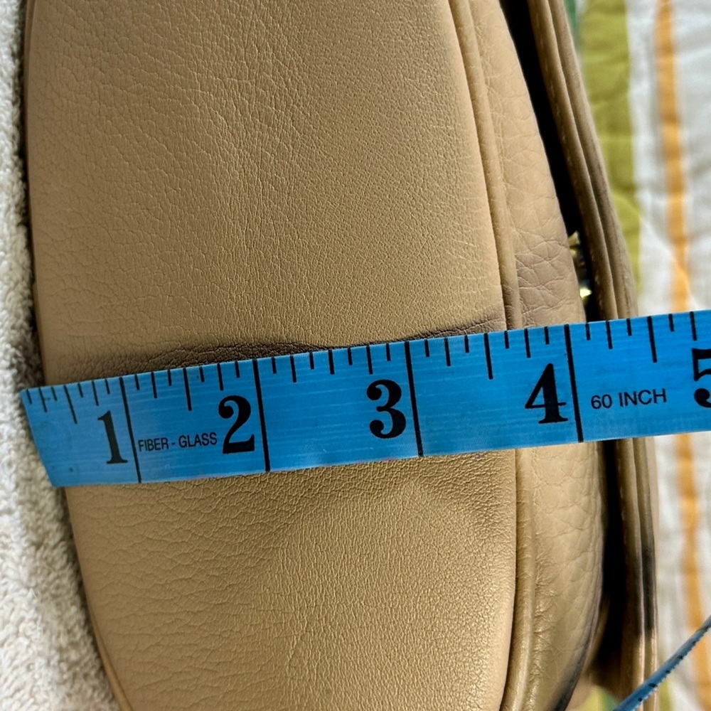 Vintage Coach Sonoma crossbody bag bone pebbled leather w/fabric interior - Picture 11 of 13